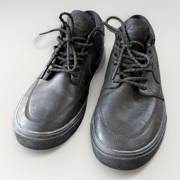 Nike SB Portmore 2 Solar Mid Premium Black Leather Shoe 923199-001 Men’s 9.5 main image 6